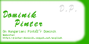 dominik pinter business card